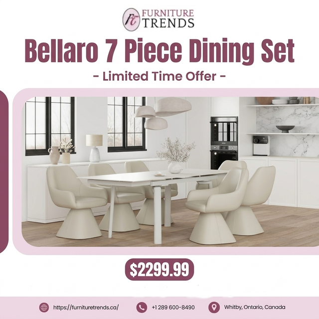 Furniture Trends Bellaro 7 Piece Dining Set