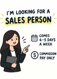 Salesperson- Commission Only