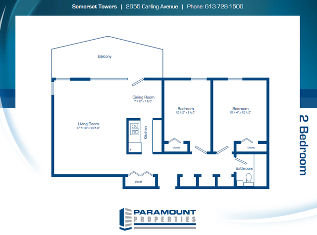 2 Bedroom Apartment December1st - Near Carlingwood Mall $1799