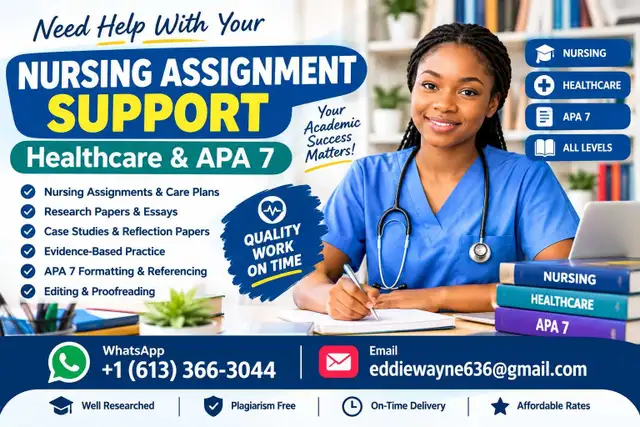 Nursing Assignment Support | Healthcare & APA 7