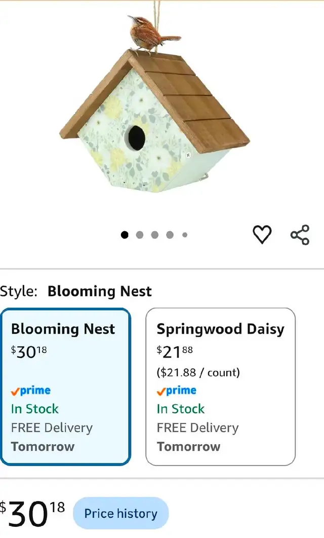 small bird house new