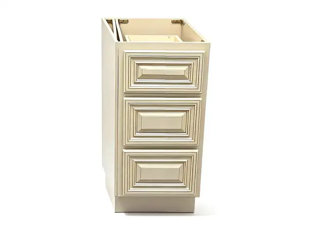 15' Antique White 3-Drawer Vanity Base - $245 - Ottawa