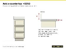 15' Antique White 3-Drawer Vanity Base - $245 - Ottawa - Photo 3