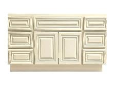 60' Antique White Double Vanity w/ Drawers - $620 - Ottawa