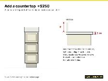 12' Antique White 3-Drawer Vanity Base - $236 - Ottawa - Photo 3