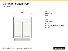 24' White Shaker Vanity with 24.5' Countertop - $260 - Ottawa - Photo 3