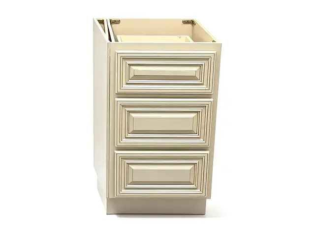 18' Antique White 3-Drawer Vanity Base - $260 - Ottawa