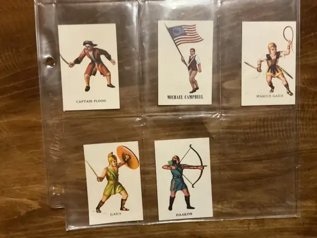 5. 1960’s Marx Warriors of The World Figures Cards !
