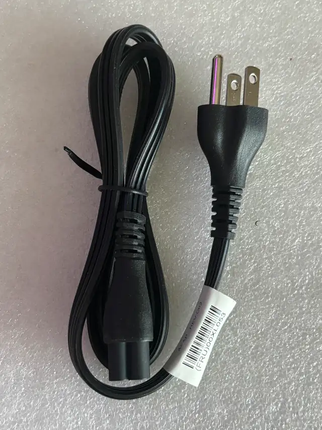3-Prong 'Mickey Mouse' (C5 to NEMA 5-15P) AC Power Cord Cable