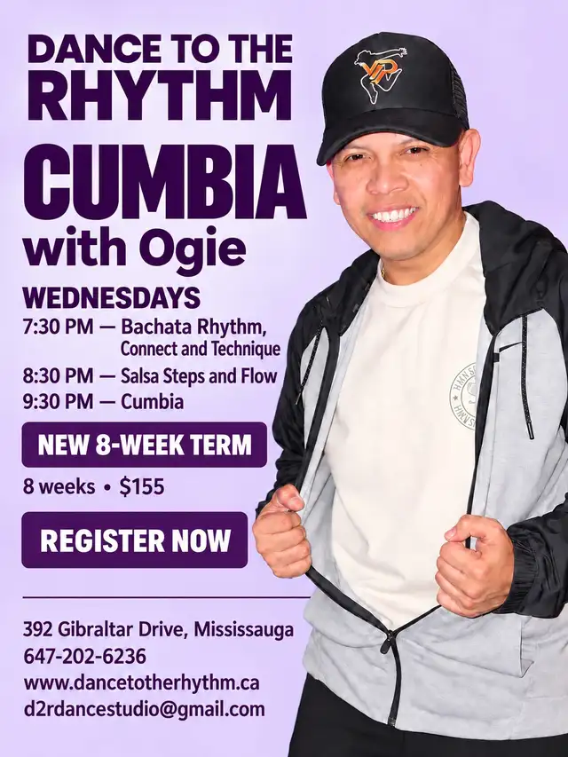 Learn to dance Salsa, Bachata and Cumbia