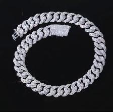 22MM Iced Out Prong Cuban Link Chain - Photo 2