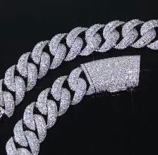 22MM Iced Out Prong Cuban Link Chain - Photo 3