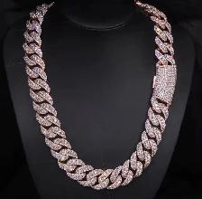 22MM Iced Out Prong Cuban Link Chain - Photo 7
