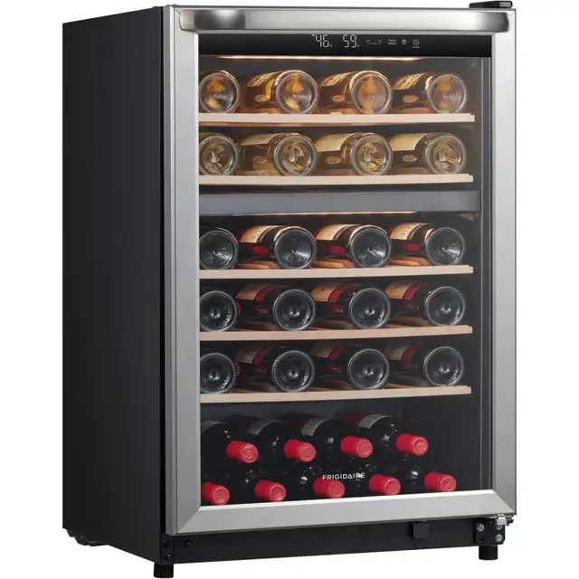 Frigidaire 22' Stainless Steel 46 Bottle Dual Zone Wine Cooler F