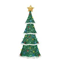 6' Glitter String Tree