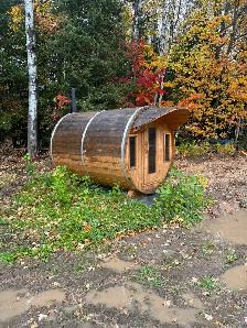 Barrel sauna