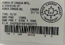 2015 Honda Civic LX 140KM CERTIFIED-WARRANTY - Photo 19