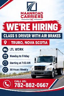 class 5 driver job
