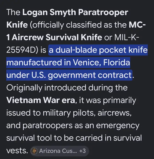 Paratrooper Knife