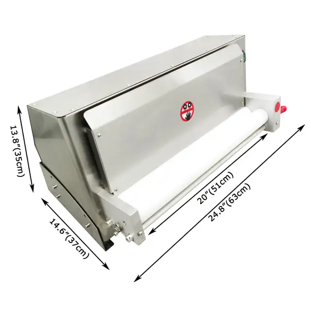 DR-6V 4-19' Pizza Dough Roller Sheeter Pastry Press 110V 056933