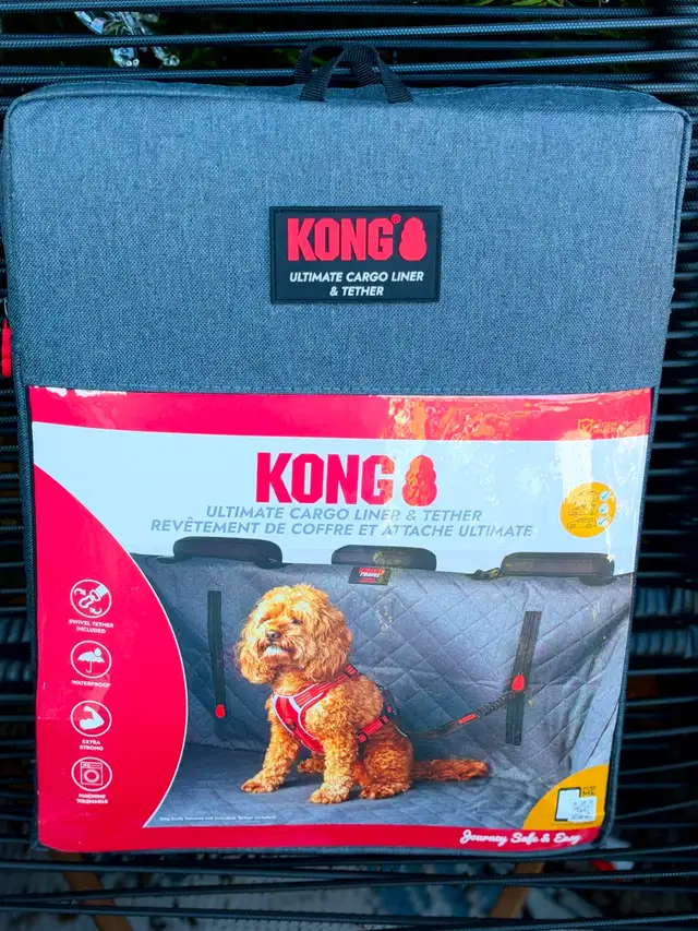KONG Ultimate Cargo Liner & Tether – Dog SUV Seat Cover