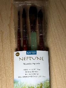 Princeton Neptune 4750 Watercolor Brush Set 4pc – Sealed - Photo 4