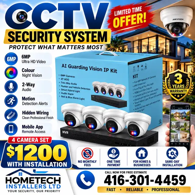 Security camera installation