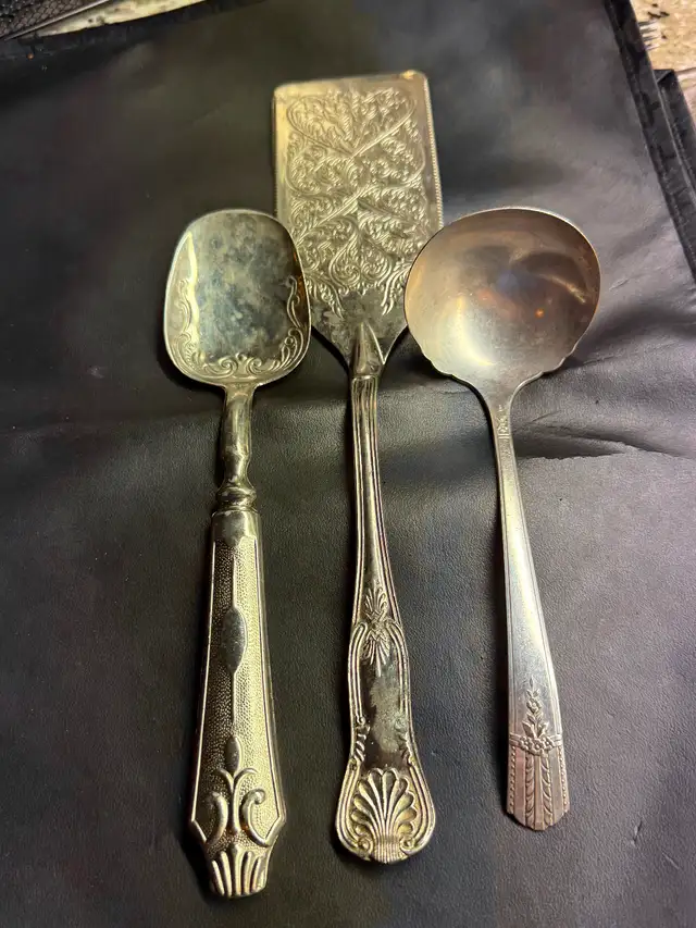 Lot of Silver accessories and Serving Items