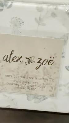 Alex and Zoe Twin Sheet Set - 100% Cotton - Butterfly - Photo 7