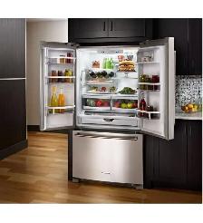lKitchenaid KRFF305ESS 36' Standard Depth French Door Fridge 25. - Photo 4