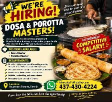 Hiring Dosa & Parotta Master