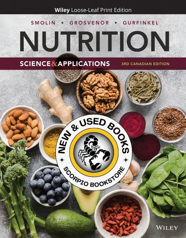 Nutrition 3rd Edition by Lori A. Smolin LOOSELEAF 9781119577546
