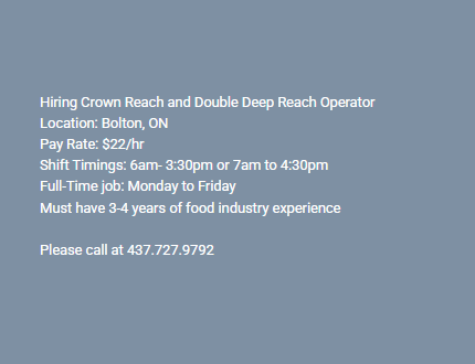 Crown Reach and Double Deep Reach- Bolton, ON