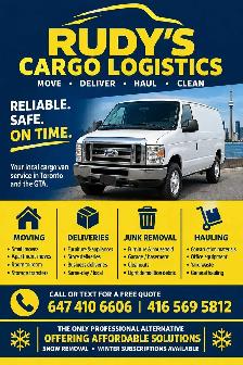 Rudy's Junk Removal Moving and Local Logistics.