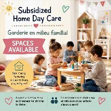RECHERCHE Espace pour service de garde en milieu familial