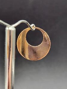 20k 1.85gr Gold Hoop Earrings - Photo 2