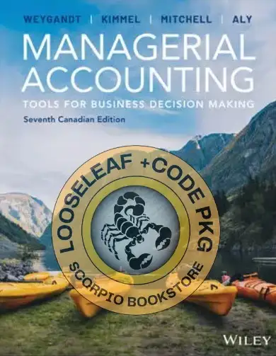 Managerial Accounting - Tools for Business 7E 9781394327454