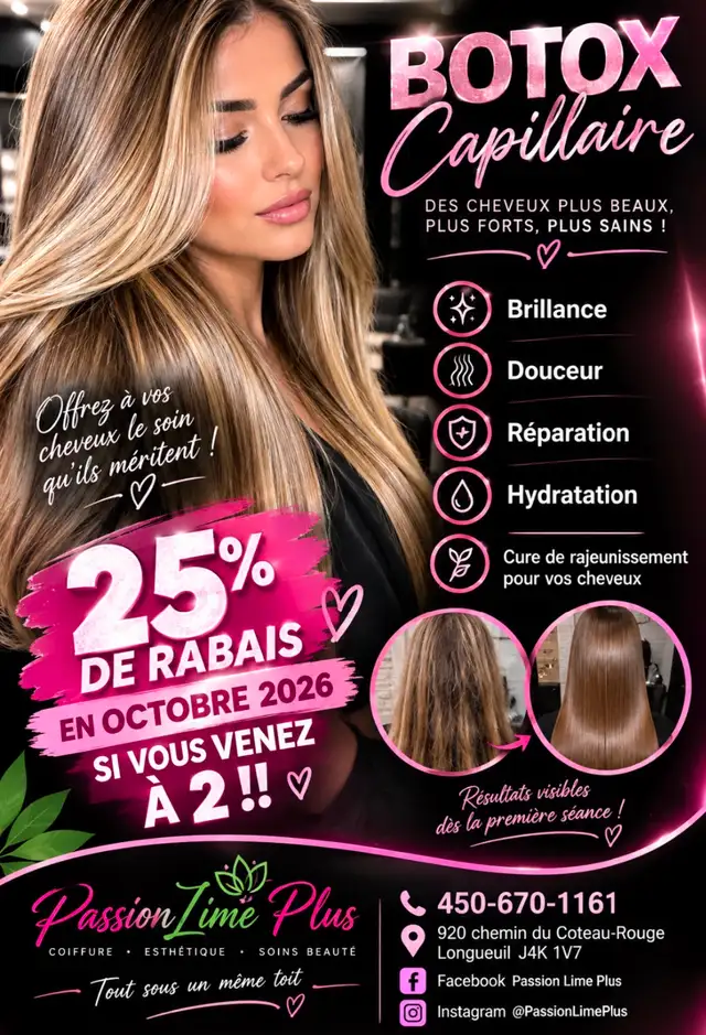 Botox capillaire pour deux 25% de rabais