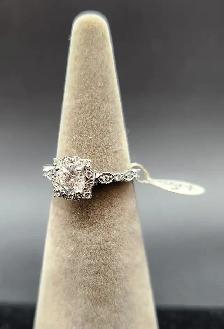 18k White / Yellow Gold Rings with Diamonds, Amethyst - Photo 2