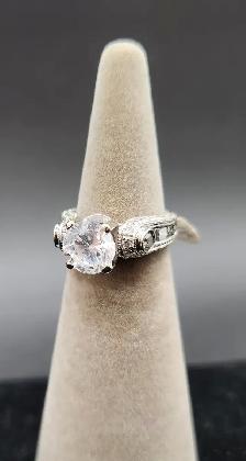 18k White / Yellow Gold Rings with Diamonds, Amethyst - Photo 4