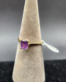 18k White / Yellow Gold Rings with Diamonds, Amethyst - Photo 8
