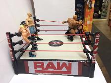 WWE RAW WRESTLING RING & 4 wrestlers for sale - Photo 2