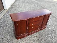 Free delivery used Traditional Wood Buffet Sideboard or dresser - Photo 2