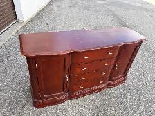 Free delivery used Traditional Wood Buffet Sideboard or dresser - Photo 3