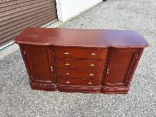 Free delivery used Traditional Wood Buffet Sideboard or dresser - Photo 4