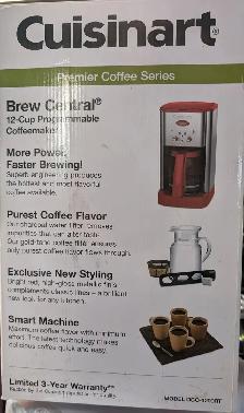 Cuisinart RARE RED Brew Central 12-Cup Programmable Coffeemaker - Photo 3
