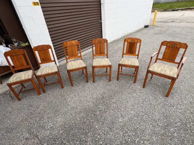 Free delivery set of 6 Art Deco Style Dining Chairs