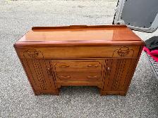 Free delivery used Vintage Art Deco Wooden Sideboard - Photo 4