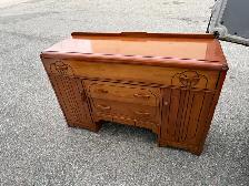 Free delivery used Vintage Art Deco Wooden Sideboard - Photo 6