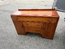 Free delivery used Vintage Art Deco Wooden Sideboard - Photo 7